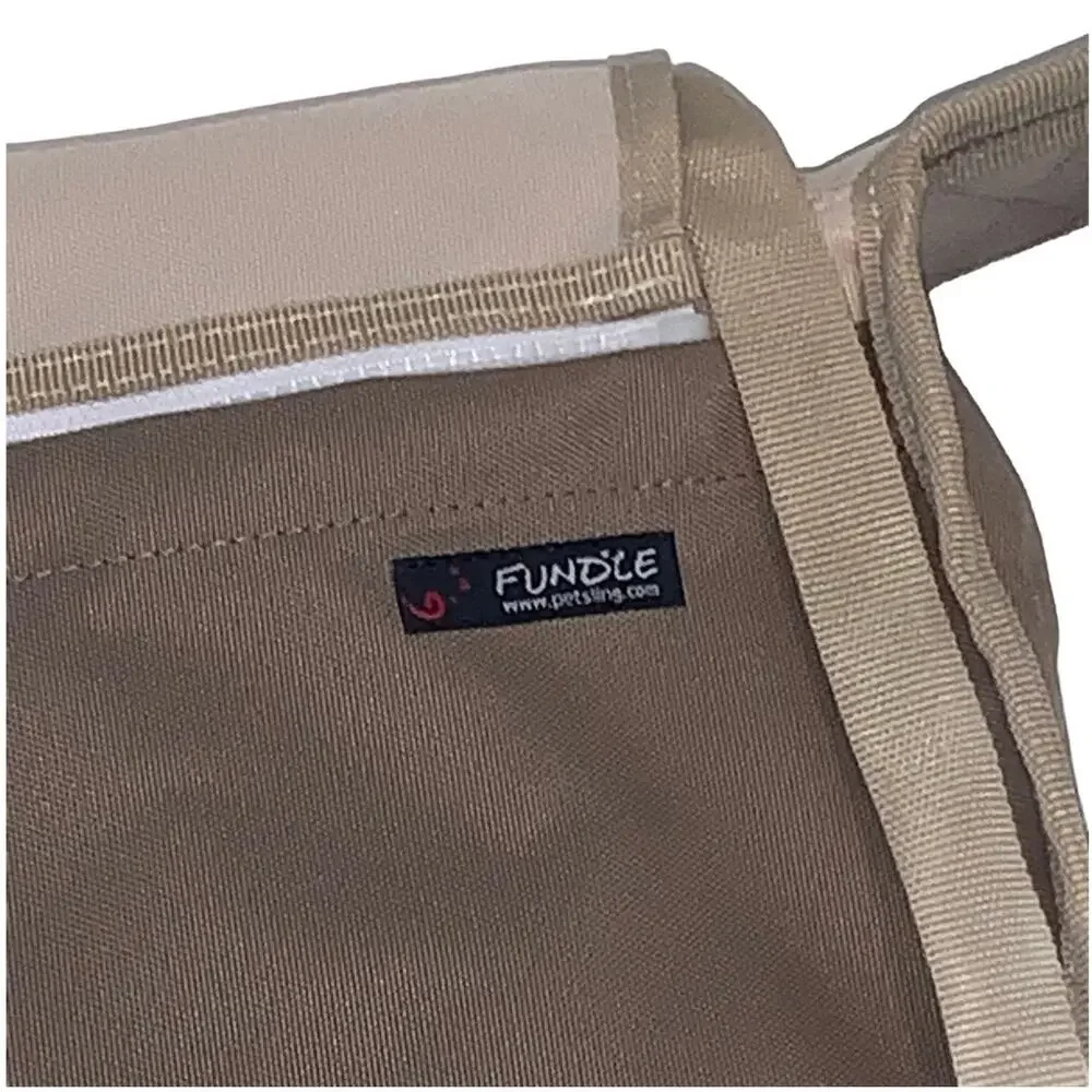 New Fundle Communion Pocket Pet Sling Carrier Bag Standard Size 0-11 lb Beige